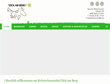 Tablet Screenshot of ferienhof-breitenbaumer.at